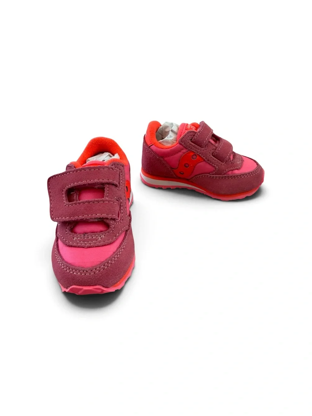 Saucony Kids Pink Velcro Athletic Shoes